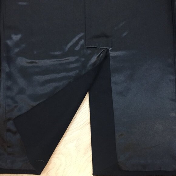 Power Boyfriend Men's Wear Wool & Cashmere Pea Coat Trench -  Black - Picture 9 of 14